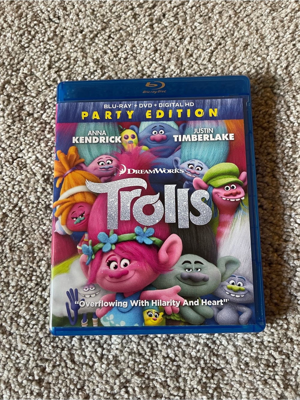 Trolls dvd blue ray